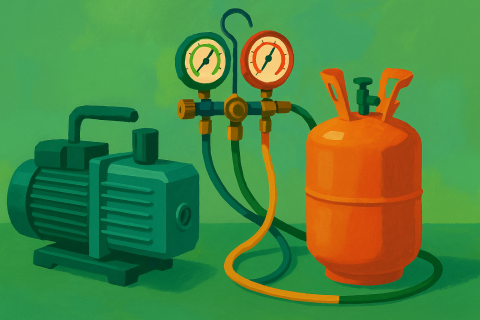 Vacuum Pumps and Refrigerant Charging