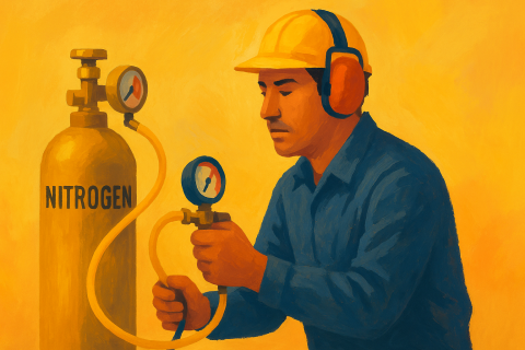 Nitrogen Use for Leak Detection