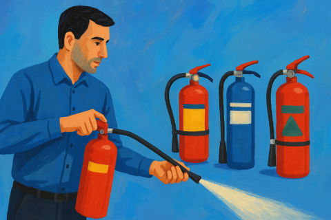Portable Fire Extinguisher Use and Types